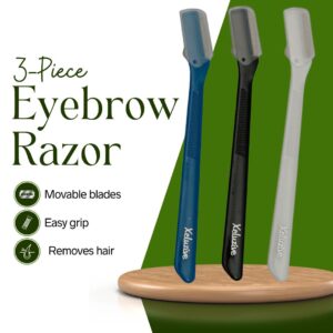 3-Piece Eyebrow Razor Multicolour