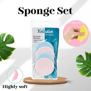 4-Piece Cosmetic Sponge Set Multicolour