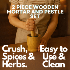 Nature's Touch: Wooden Mortars for Authentic Flavor