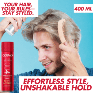 COSMO HAIR SPRAY SHINE & HOLD 400ML