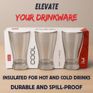 Stylish Cool Tumblers for Hot and Cold Drinks 280Ml