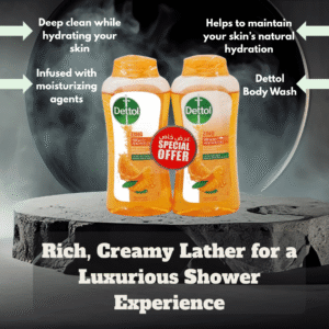 Dettol Zing Anti-bacterial Body Wash Deep Clean and Hydration