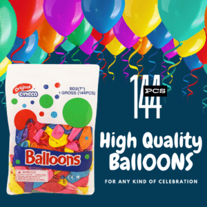 RUBBER BALLOON 70PKT 7" .6GM