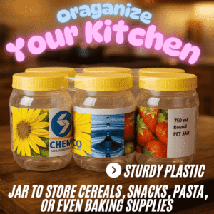 Plastic Storage Jar - 750Ml