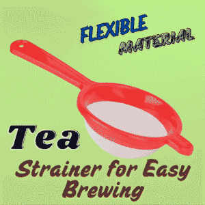 Peacock Brand Durable Plastic Tea Strainer for Easy Brewing
