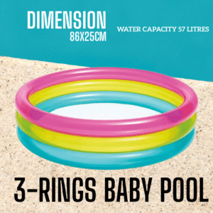 3-Rings Baby Pool 86x25cm
