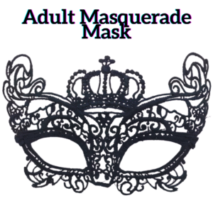 2 Piece Adult Masquerade Mask, Mysterious Fun Lace Masks, Women Man Lace Headpiece