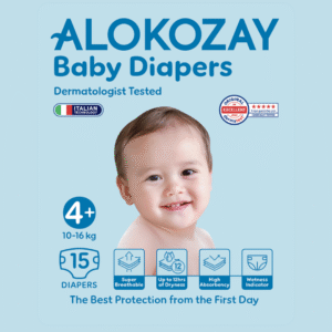 Baby Diapers - Size 4+ (10-16 Kg) - 15 Diapers