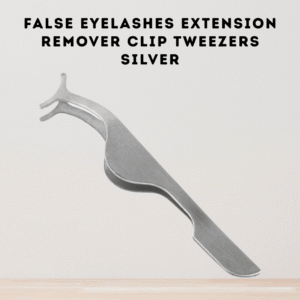 False Eyelashes Extension Remover Clip Tweezers Silver