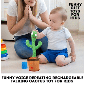 Funny Voice Repeating Rechargeable Talking Cactus Toy for Kids | Funny Gift Toys for Kids