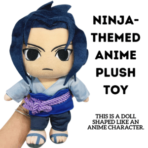 Ninja-Themed Anime Plush Toy - Sharingan Ninja Design Stuffed Doll-Sasuke plush toy