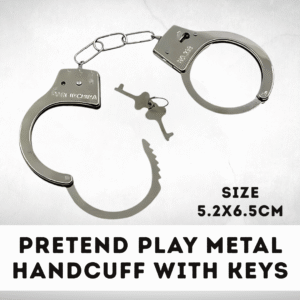 Pretend Play Metal Handcuff With Keys 5.2x6.5cm